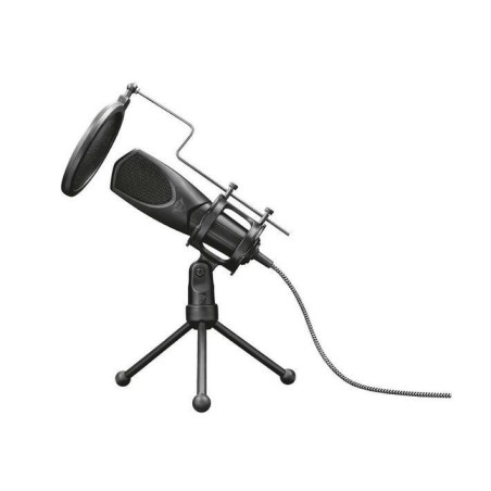 "Trust Gaming GXT 232 Omni-directional Microphone - Premium Sound Quality, Sleek Black Design, Ideal for Streaming & Gaming"